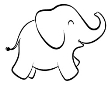 Результат пошуку зображень за запитом слон контур"